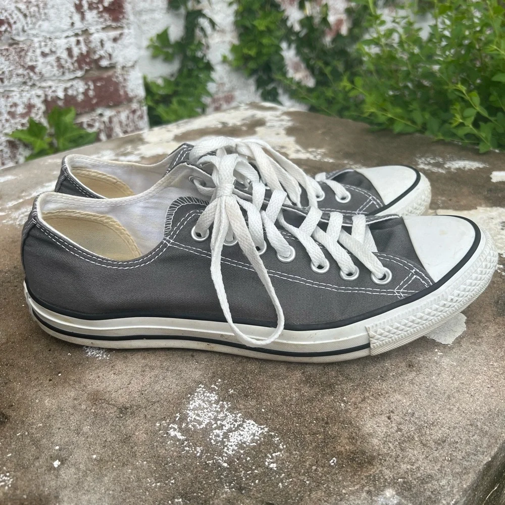 Converse Shoes M9/W11 All Star Casual Lace Up Sneakers 1J794 Grey Textile - Picture 4 of 8